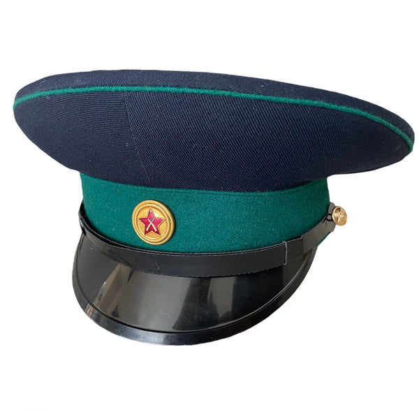 Soviet Uniform USSR Military Guards VOKhR Russian Officer Visor Hat Peaked Cap