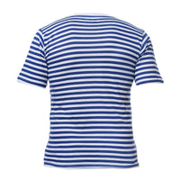 Russian VDV Style Telnyashka Blue Striped T-Shirt Short Sleeve Paratrooper Top