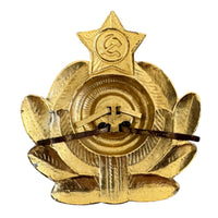 Original Soviet Navy Officer Cap Hat Badge USSR Military Naval Cockade