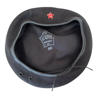 USSR Soviet Russian Army Style Black CHE GUEVARA Beret Hat Cap OMON MVD Badge