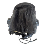Soviet Russian USSR MiG Pilot Aviator Black Leather Summer Helmet Military Surplus