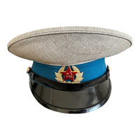 USSR Soviet Military Aviation Boarding School Cadet Summer Visor Cap with Badge