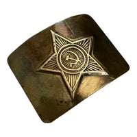 Original USSR Soviet Army Officer Belt Brass Buckle Antique Bronze Colour