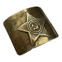 Original USSR Soviet Army Officer Belt Brass Buckle Antique Bronze Colour