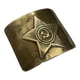 Original USSR Soviet Army Officer Belt Brass Buckle Antique Bronze Colour