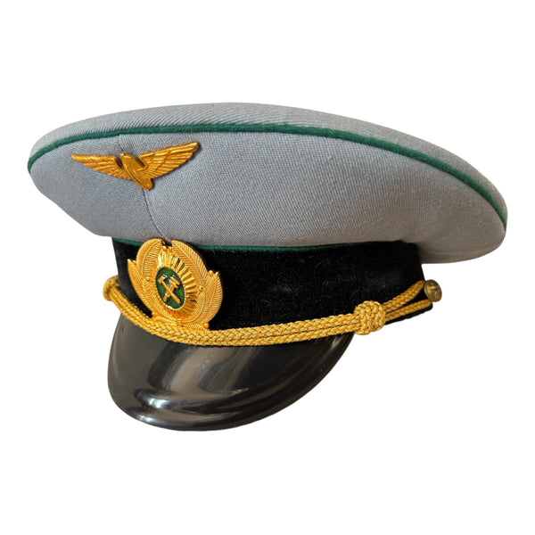 Soviet USSR Railway Senior Officer Uniform Peaked Cap Hat with Metal Badge