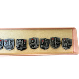 Soviet Hero Cities of WW2 Set of 11 Metal Badges Original Box USSR