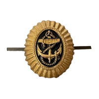 Soviet USSR Russian Navy Fleet ANCHOR Uniform Hat Cap Metal Pin Badge