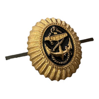 Soviet USSR Russian Navy Fleet ANCHOR Uniform Hat Cap Metal Pin Badge