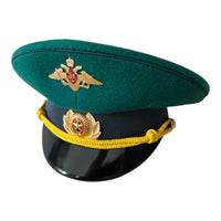 Uniforme d'officier militaire de l'Ukraine post-soviétique, casquette à visière, insigne en métal