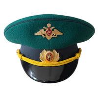 Uniforme d'officier militaire de l'Ukraine post-soviétique, casquette à visière, insigne en métal
