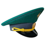 Uniforme d'officier militaire de l'Ukraine post-soviétique, casquette à visière, insigne en métal