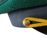 Uniforme d'officier militaire de l'Ukraine post-soviétique, casquette à visière, insigne en métal