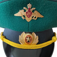 Uniforme d'officier militaire de l'Ukraine post-soviétique, casquette à visière, insigne en métal