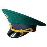 Uniforme d'officier militaire de l'Ukraine post-soviétique, casquette à visière, insigne en métal