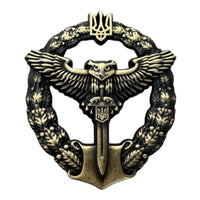 Insigne d'infanterie mécanisée de l'armée ukrainienne, uniforme de béret, chapeau, insigne en métal