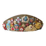 Military Style Original Pilotka Cap with Soviet Era Pin Collection Vintage Souvenir