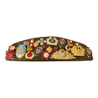 Military Style Original Pilotka Cap with Soviet Era Pin Collection Vintage Souvenir