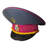 Uniforme d'officier militaire de l'Ukraine post-soviétique, casquette à visière, insigne en métal
