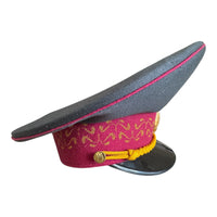 Uniforme d'officier militaire de l'Ukraine post-soviétique, casquette à visière, insigne en métal