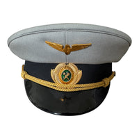 Soviet USSR Railway Senior Officer Uniform Peaked Cap Hat with Metal Badge