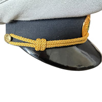 Soviet USSR Railway Senior Officer Uniform Peaked Cap Hat with Metal Badge