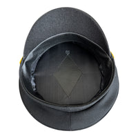 Vintage Ukrainian Civil Aviation Pilot Hat NAU Kyiv Air Fleet Officer Black Cap