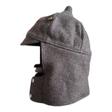 Russische Rote Armee Hut Old Style graue Wolle Budenovka Mütze UdSSR Metallabzeichen