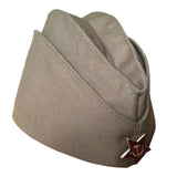 Genuine Soviet USSR Red Army WW2 Military Uniform Pilotka Hat Cap Badge