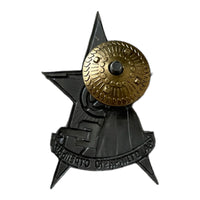 Russisches Messing-Emaille-Schraubabzeichen der Roten Armee der UdSSR für hervorragendes Schießen