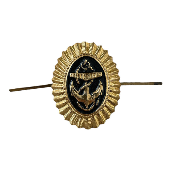 Soviet USSR Russian Navy Fleet ANCHOR Uniform Hat Cap Metal Pin Badge