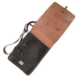 Vintage Dunkelbraune Sergeant Messenger Dokumententasche der sowjetischen russischen Armee