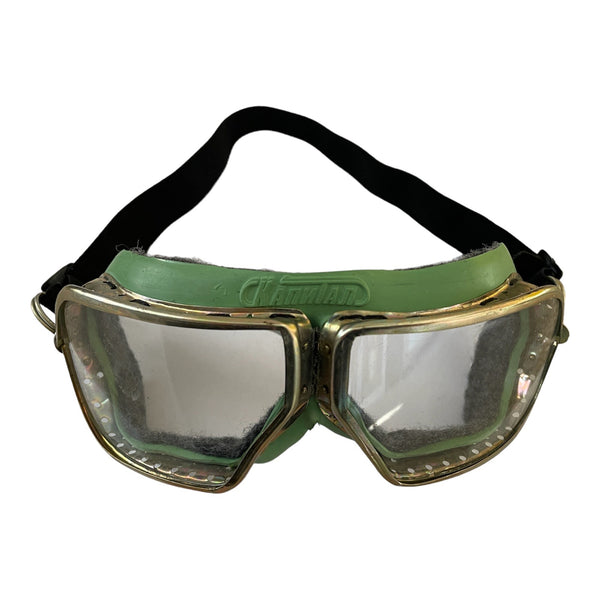 Authentic Soviet USSR Russian Pilot Tankman Goggles Glasses Aviator WW2