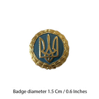 Ukraine Trident Pin Abzeichen 90er Jahre Militäruniform Schultergurte 1,5 cm Insignien
