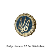 Ukraine Trident Pin Abzeichen 90er Jahre Militäruniform Schultergurte 1,5 cm Insignien