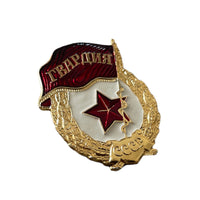 Original Soviet Armed Forces Red Army Navy Guars Guardia Light Metal Pin Badge