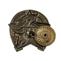 Woroschilow-Reiter, russische Kavallerie der Roten Armee, Osoaviakhim, Emaille-Messingabzeichen der UdSSR