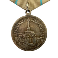 Sowjetische WW2-Medaille, Repro-Verteidigung Leningrads, UdSSR-Militärpreis