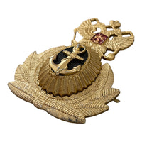 Russian Navy Early 90s Officers Cap Hat Eagle Badge Anchor Cockade