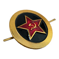 Sowjetische russische Marine-Infanterie-Marine-Armee-Baskenmütze, Mütze, Metallabzeichen