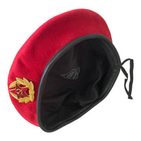 Uniforme de l'armée russe de Style soviétique de l'urss, béret Spetsnaz rouge vif, insigne de chapeau