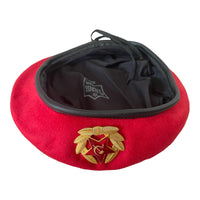 Uniforme de l'armée russe de Style soviétique de l'urss, béret Spetsnaz rouge vif, insigne de chapeau