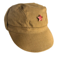Genuine USSR Soviet Russian Army Military Afghanistan War Uniform Cap Hat Badge