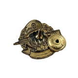Russian Special Forces Spetsnaz Military Brass Badge Beret Fist & AK47