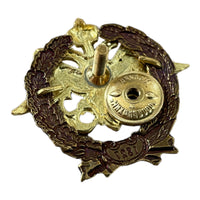 Insigne en laiton d'aigle de l'école maritime de l'Académie navale de Kuznetsov de la marine impériale russe