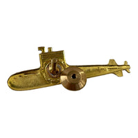 Iranischer Marineoffizier, Militäruniform, U-Boot-Kommandant, Metallabzeichen