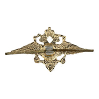 Russian Eagle Small Metal Pin Badge MVD Uniform Insignia for Side Cap Pilotka