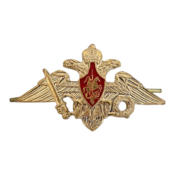 Russian Army Military Armed Forces Uniform Beret Cap Hat Small Russian Eagle Pin Badge