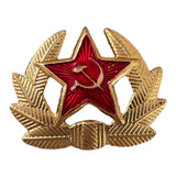 Soviet Soldier USSR Red Army Military Style Red Star Metal Pin Badge