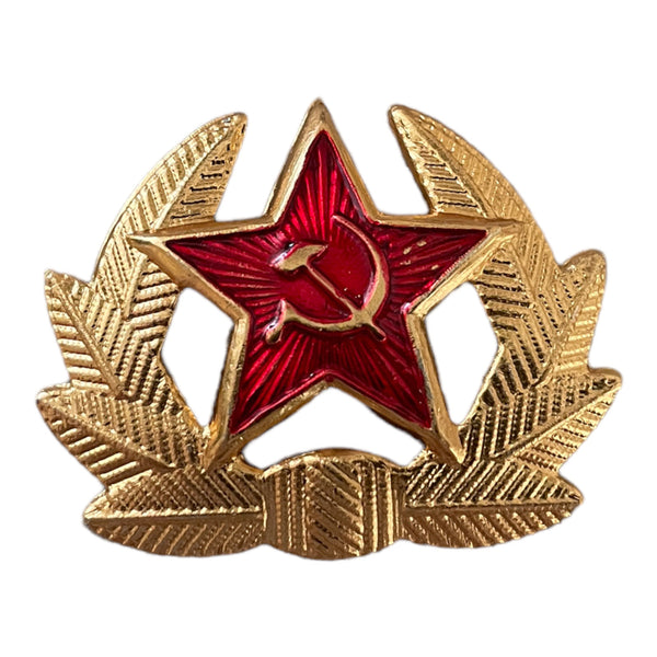Soviet Soldier USSR Red Army Military Style Red Star Metal Pin Badge